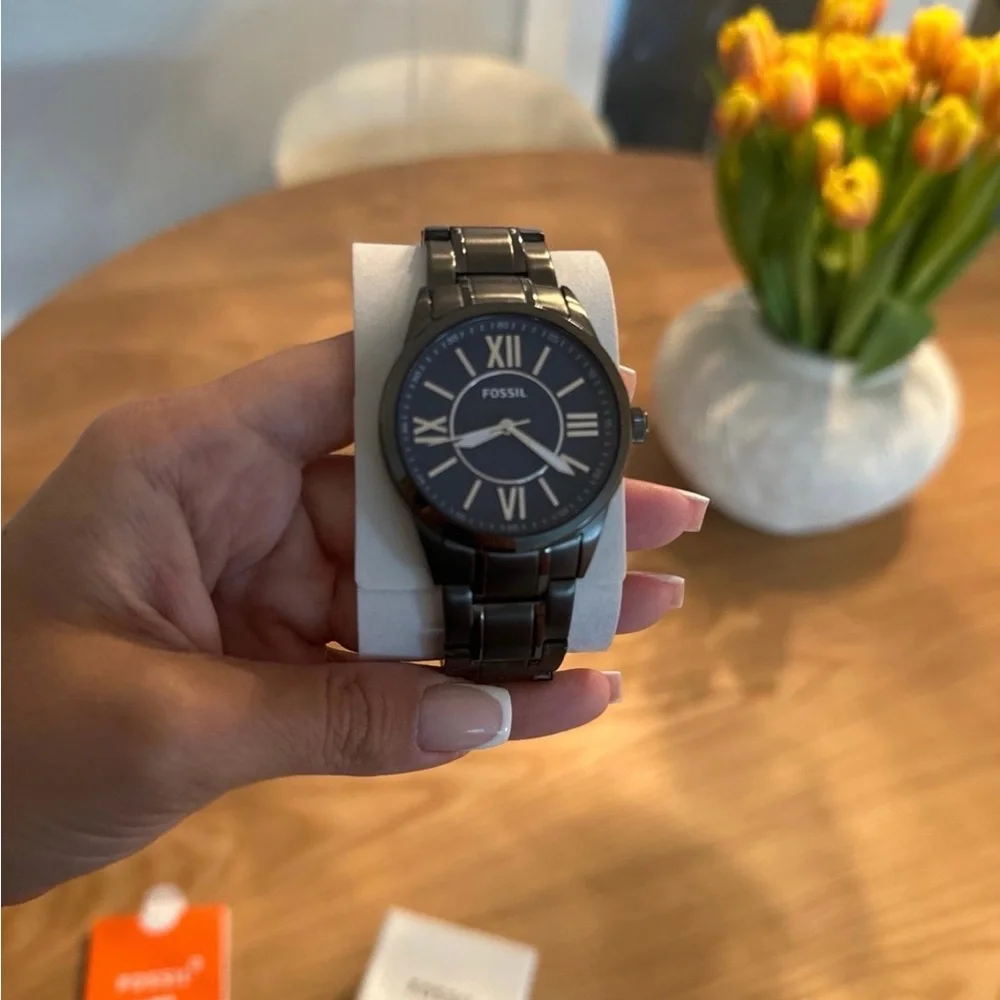Fossil Dark Blue and Black Men's Watch